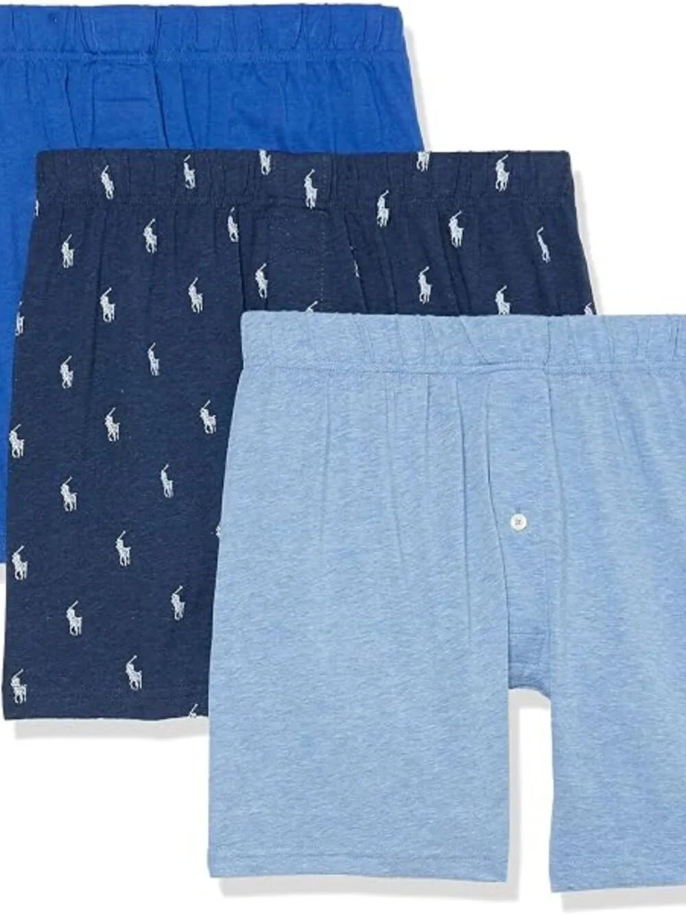 Polo Ralph Lauren Men's Stretch Classic Fit Support Knit Boxers in Blue
